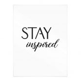 Plakat Stay Inspired 