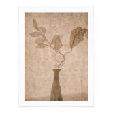 Poster Stillleben mit herbstlichen Blättern in Beige | Minimalistische Kunst - Tokarev 