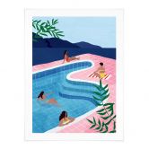 Poster Entspannen am Pool - Tomljanovic 