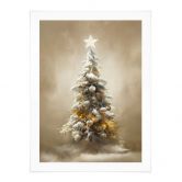 Poster Goldener Weihnachtsbaum - Treechild 