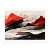 Plakat Treechild - Red Mountains in Japan 