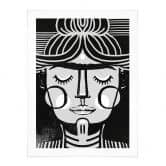 Poster Träumende Frida Illustration - Treechild 