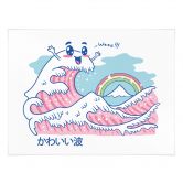 Poster Kawaii Welle mit Regenbogen und Berg Fuji - Trinidad 