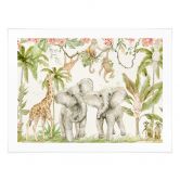 Plakat Dyr i den tropiske jungle - UN Designs 
