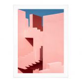 Poster Wride - La Muralla Roja - Rosa Architektur 