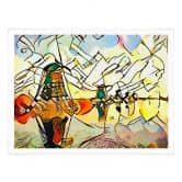Poster Zamart - Kandinsky trifft Niederlande Windmühlen 