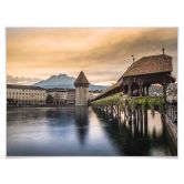 Poster Huber - Old Town Lucerne 