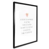 Poster Confetti & Cream - A secret to happiness 