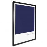 Poster My favourite colour - dark blue 