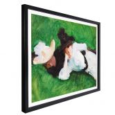 Poster Sargent - Twee meisjes op het gazon 