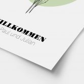 Personalisierbares Poster Monatsblume April 
