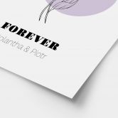 Personalisierbares Poster Monatsblume Februar 