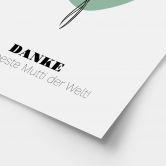 Personalisierbares Poster Monatsblume Juni 