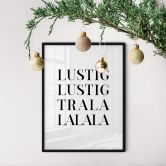 Poster Lustig Lustig tralalalala 