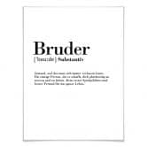 Poster Grammatik - Bruder 