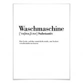 Poster Grammatik - Waschmaschine 