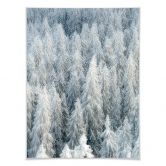 Poster Kalliolahti - Weisser Winter - Hochkant 