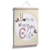 Poster Loske - Home is where your cat is 