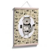 Poster Loske - Wolf met camera 