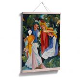 Poster Macke - Vier Mädchen 