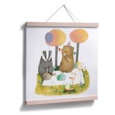 Poster Loske - Picknick zu dritt 