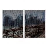 Poster Massimo - New York City (2-teilig) inkl. Bilderrahmen 