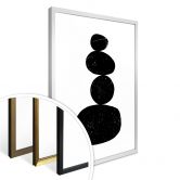 Poster Nouveauprints - Pebbles 3 black 