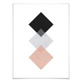 Poster Nouveauprints - Squares Pink 