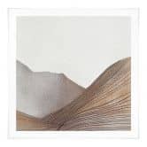 Poster Minimalistische Bergskizze | Line Art - Alma - Quadratisch 