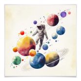 Plakat Heine - Flying Astronaut 
