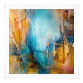Poster Fernes blaues Licht - Schmucker - Quadratisch 