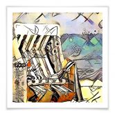 Poster Zamart - Kandinsky trifft Warnemünde - Quadratisch 