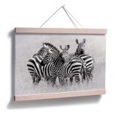 Poster Trubitsyn - Zebras in der Savanne 