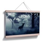 Poster Hirsch im Morgenwald 