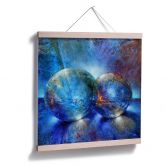 Poster Schmucker - Zwei blaue Murmeln 
