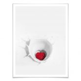 Poster Framboise éclaboussante 