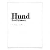 Poster Grammatik - Hund 