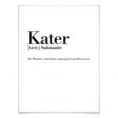 Poster Grammatik - Kater  
