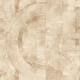 Rasch Vliestapete, Mustertapete Composition creme dunkel 
