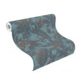 Rasch Kalahari Papier peint intissé à motif turquoise 
