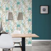 Rasch papier peint intissé, papier peint à motifs Salsa crème, vert tilleul, vieux rose 