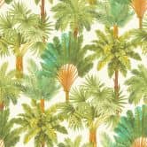 Papier peint intissé Rasch, papier peint à motifs Salsa vert fougère et marron 