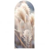 Wandtattoo Rundbogen Wandpaneel Pastellfarbene Gräser - Treechild - schmal 