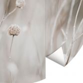 Papier peint fleurs séchées dans des tons doux - Annie - rond - papier peint intissé/papier peint intissé autocollant 