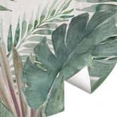 Jungle Leaves Groen Aquarel Fotobehang - Bloemdecor - Rond - vliesbehang/zelfklevend vliesbehang 