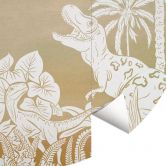 Eventyrrejse til dinosaurerne Fototapet - Ombre - Kikki Belle - Rundt - vliesetapet/selvklæbende non-woven tapet 