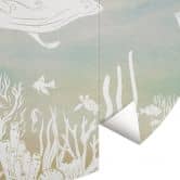 Wall Mural Underwater World Paradise - Ombre - Kikki Belle - Round - non self-adhesive/self-adhesive wallpapers 