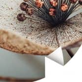Papier peint photo Boho fleur séchée Macro - Treechild - rond - adhésif/non tissé 