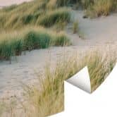 Papier peint photo rond Dunes de la côte hollandaise - Zwart - papier peint intissé/papier peint intissé autocollant 