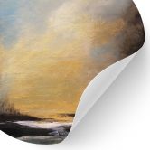 Wandtattoo Goldenes Licht am Abendhimmel - Bergius - Rund 